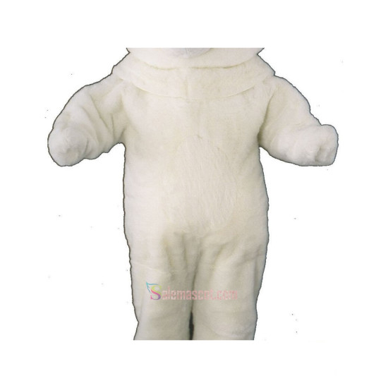 Short Hairs Polar Bear Mascot Costume