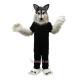 Police Gray Wolf Cartoon Mascot Costume