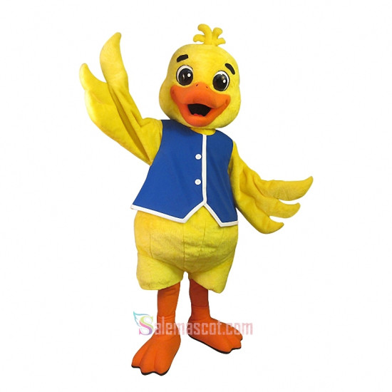 Cute Yellow Duck Mascot Costume