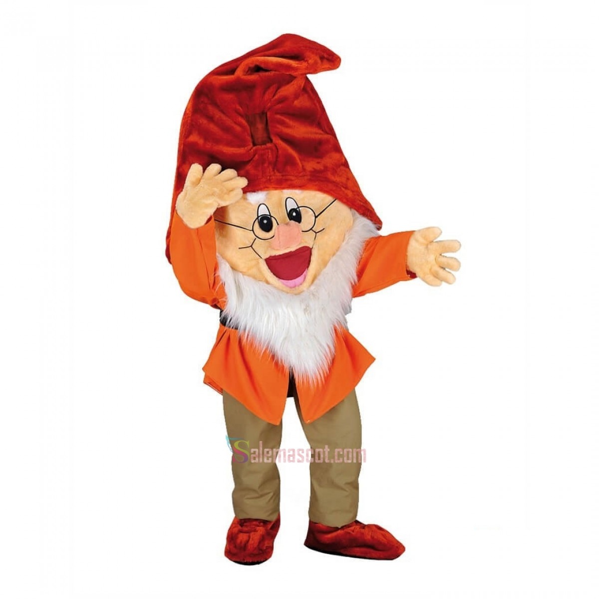 Prof 7 Dwarfs Mascot Costume Prof 7 Dwarfs Mascot