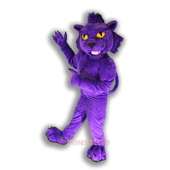 Purple Panther Mascot Costume