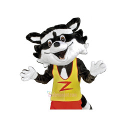 Cute Happy Raccoon Mascot Costume