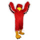 Red Bird,Chicken,Fowl Long Hhair Cartoon Mascot Costume