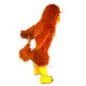 Red Brown Eagle Cartoon Mascot Costume