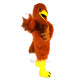Red Brown Eagle Cartoon Mascot Costume