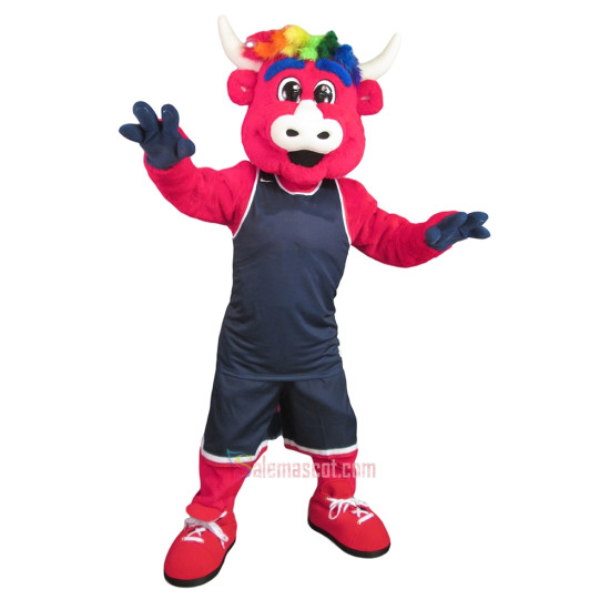 College Interesting Red Bull Mascot Costume