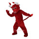 Red Cow Bull Bison Cartoon Mascot Costume