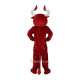 Red Cow Bull Bison Cartoon Mascot Costume