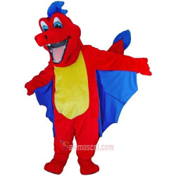 Red Dragon Mascot Costume