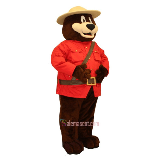 Safety Bear Mascot Costume