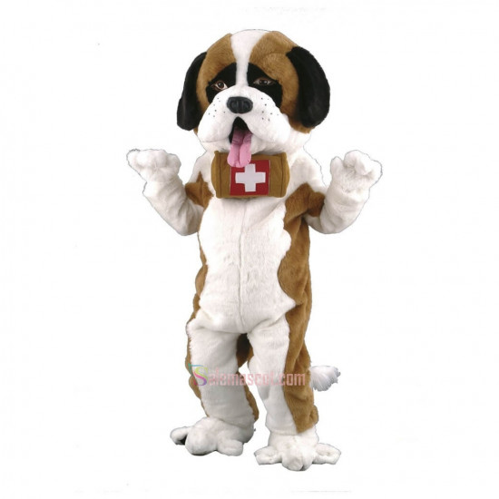 Saint Bernard Dog Mascot Costume