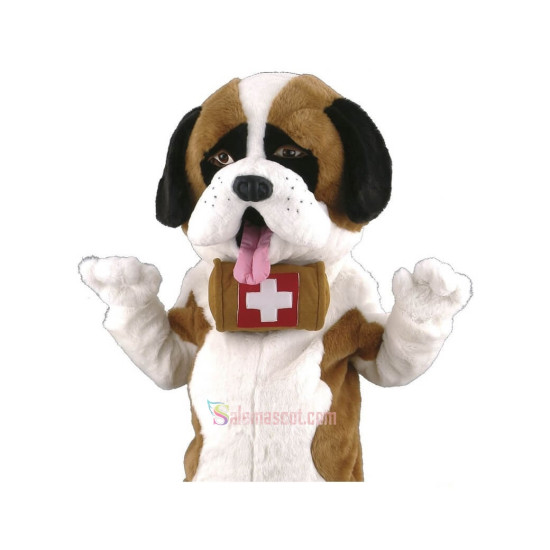 Saint Bernard Dog Mascot Costume