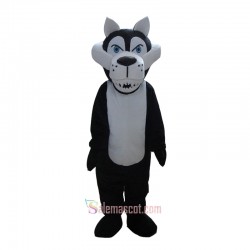 Black Wolf Mascot Costume