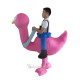 Ride on Ostrich Custom Mascot Costume