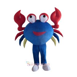 Blue Big Crab Character Mascot Costume