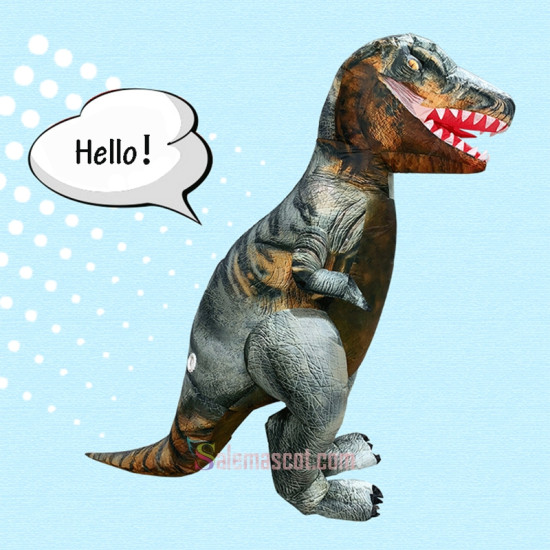 New Party Adult Inflatable Dinosaur Mascot Costume
