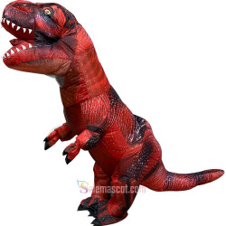 Red Scale T-REX  inflatable dinosaur Mascot Costume