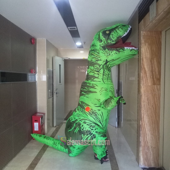 Inflatable Dinosaur T REX Mascot Costume