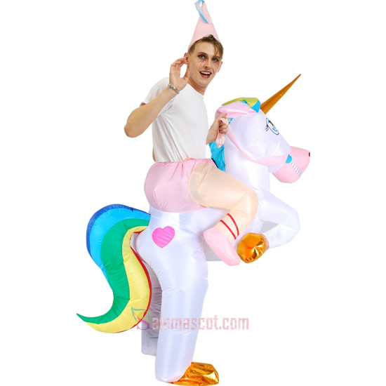 Purim Unicorn Dinosaur Inflatable Mascot Costume