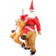 Unisex adult Santa Claus inflatable Mascot Costume