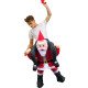 Unisex adult Santa Claus inflatable Mascot Costume