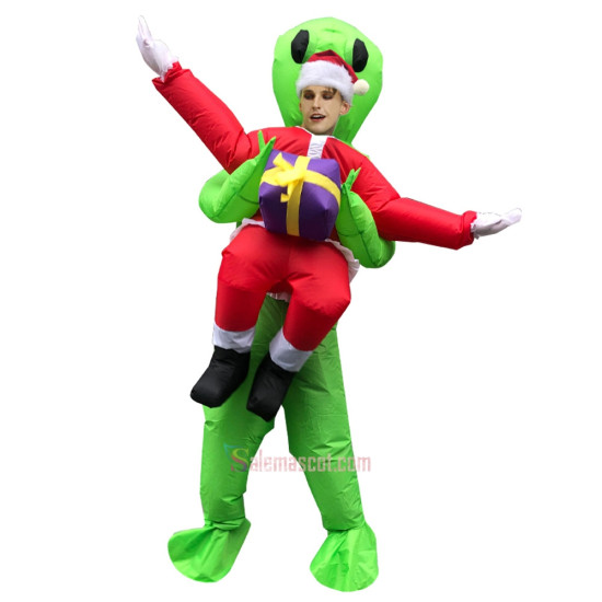 Unisex adult Santa Claus inflatable Mascot Costume