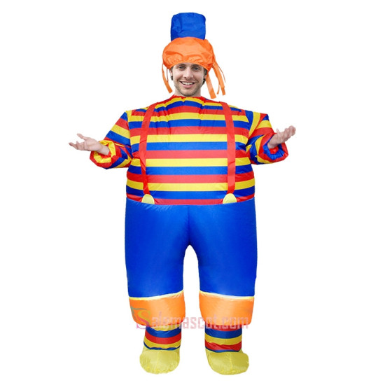 Funny Adult Clown Inflatable Mascot Costume