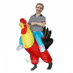 Adult Cock Inflatable Mascot Costume