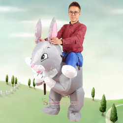 Inflatable Rabbit Costumes Blow Up Cosplay Funny Inflatable Mascot Costume