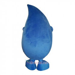 Custom Blue Water Shape Mascot Costume