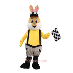 Racing Rabbit Mascot Costume