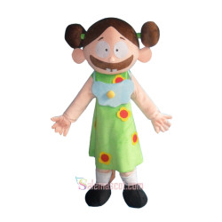 Lovely Big Mouth Girl Custom Mascot Costume