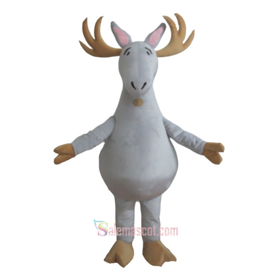 Grey Deer Mascot Costume