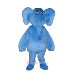 Blue Elephant Mascot Costume