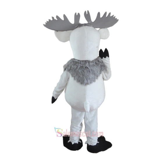 White Deer Mascot Costume