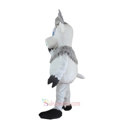 White Deer Mascot Costume