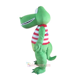 Green Crocodile Custom Mascot Costume
