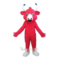 Red Bull Cow Custom Mascot Costume