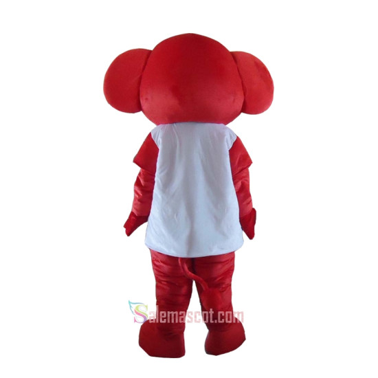 Cute Red Elephant Mascot Costume