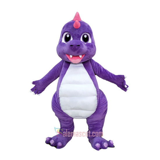 Lovely Purple Dragon Dinosaur Mascot Costume Lovely Purple Dragon Dinosaur Mascot Costume