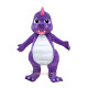 Lovely Purple Dragon Dinosaur Mascot Costume