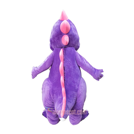 Lovely Purple Dragon Dinosaur Mascot Costume Lovely Purple Dragon Dinosaur Mascot Costume