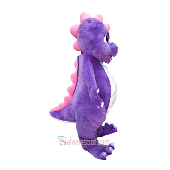 Lovely Purple Dragon Dinosaur Mascot Costume