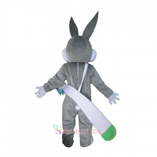 Grey Bugs bunny Rabbit Mascot Costume