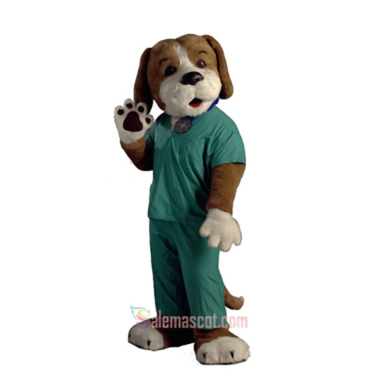 Scrubs the Health Hound Mascot Costume