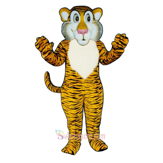 Shy Tiger Mascot Costume