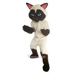 Siamese Cat Cartoon Mascot Costume