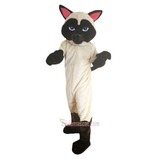 Siamese Cat Cartoon Mascot Costume