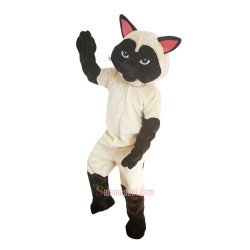 Siamese Cat Cartoon Mascot Costume