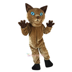 Siamese Cat Cartoon Mascot Costume